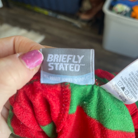 Striped Fleece Christmas PJ bottoms - Picture 5 of 6